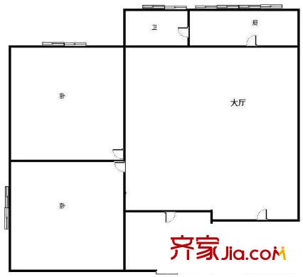 海三路小區(qū)戶型圖三室一廳戶型圖 3室1廳1衛(wèi)1廚