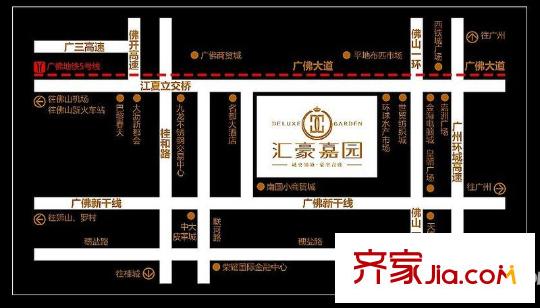 匯豪嘉園交通圖