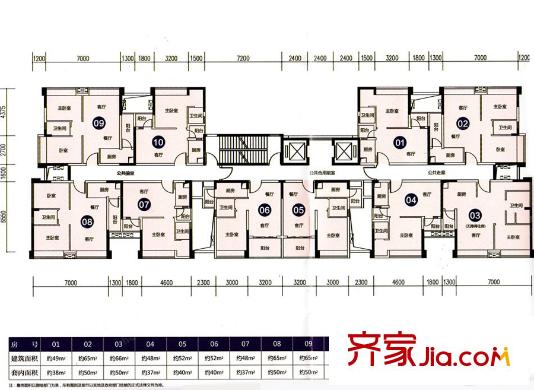 匯豪嘉園6座樓層平面圖 