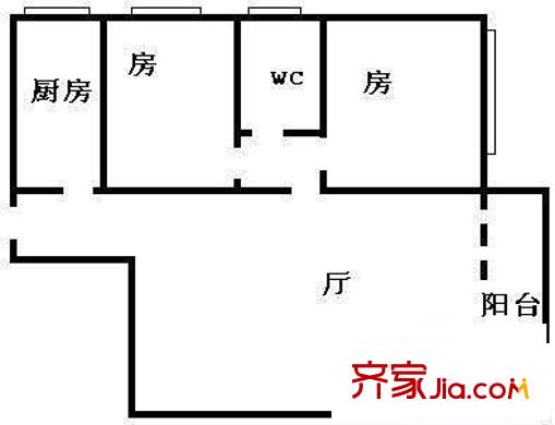 摩登薈 2室 戶型圖