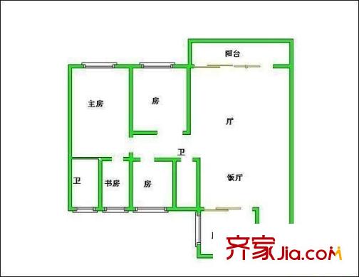 宏基花園 3室 戶型圖