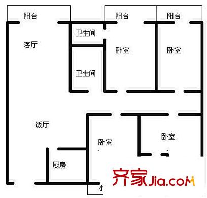 美圖別苑 4室 戶型圖
