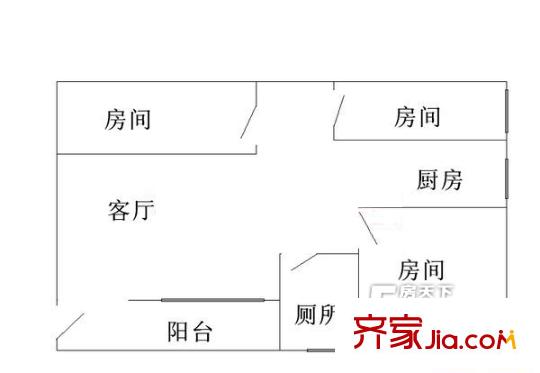 紅星小區(qū)(大良)戶型圖3室1廳1衛(wèi)1廚 3室1廳1衛(wèi)1廚