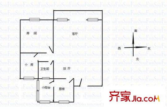 摩登薈 2室 戶型圖