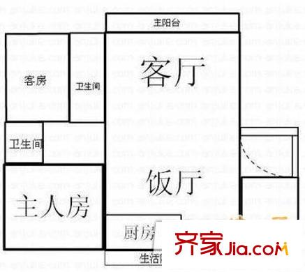 倫教世紀(jì)廣場戶型圖2室2廳 2室2廳1衛(wèi)1廚