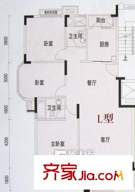 尚域尚美苑戶型圖3室2廳戶型圖 3室2廳2衛(wèi)1廚
