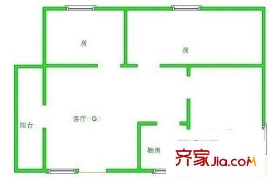 石肯桂業(yè)村 3室2廳 戶型圖