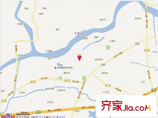 豪景新城交通圖