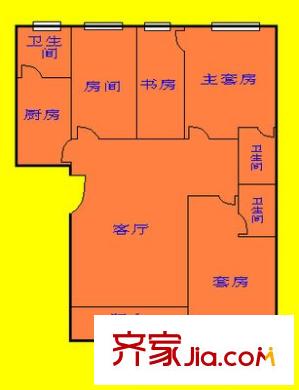 后龍西街小區(qū) 4室 戶型圖