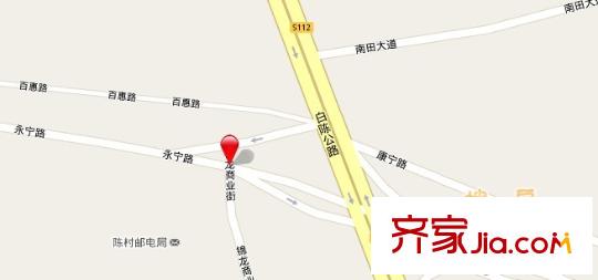 港隆國(guó)際交通圖