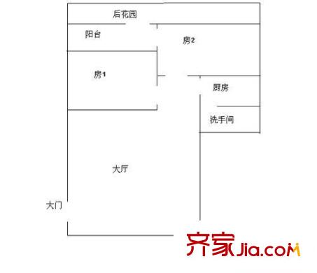 錦繡一村 2室 戶型圖