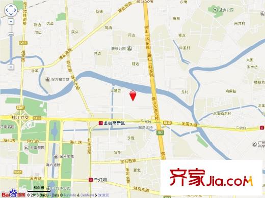 濱江1號交通坐標圖