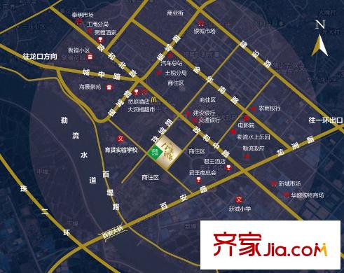 頤澳公園印象交通圖