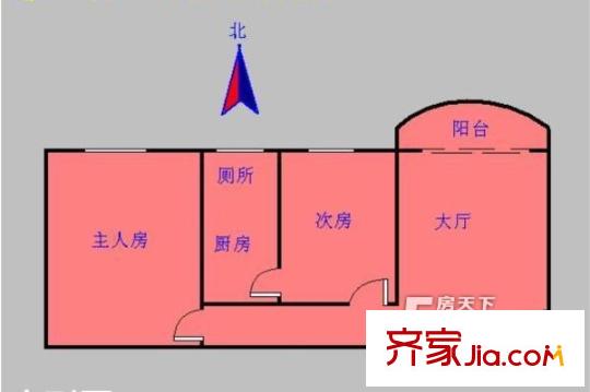 龍園小區(qū)戶(hù)型圖兩室一廳戶(hù)型圖 2室1廳1衛(wèi)1廚
