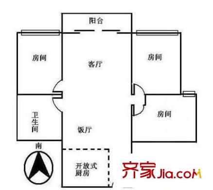 錦繡一村 3室 戶型圖