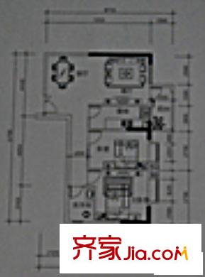 南湖雅苑戶型圖B3座03單位戶型 2室2廳1衛(wèi)1廚