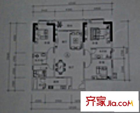 南湖雅苑戶型圖B1/B2座08單位戶型 4室2廳2衛(wèi)1廚