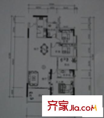 南湖雅苑戶型圖B2座02單位戶型 3室2廳2衛(wèi)1廚