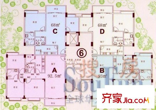 怡駿豪庭戶型圖全部戶型平面圖 