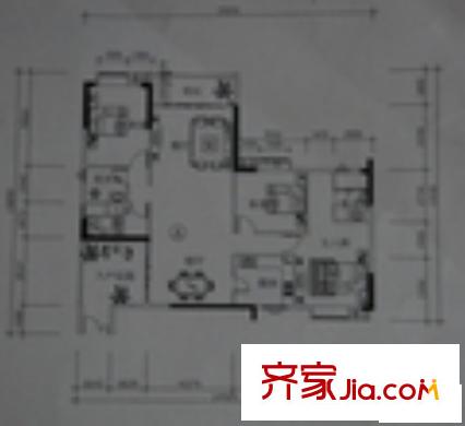 南湖雅苑戶型圖B3座06單位戶型 4室2廳1衛(wèi)1廚