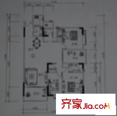 南湖雅苑戶型圖B3座01單位戶型 4室2廳2衛(wèi)1廚