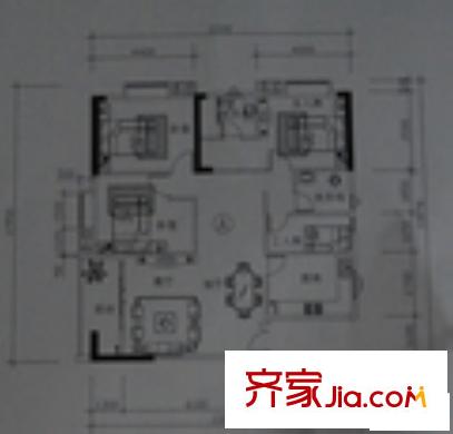 南湖雅苑戶型圖B3座08單位戶型 4室2廳2衛(wèi)1廚