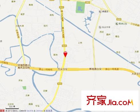 南海裕景花園交通圖