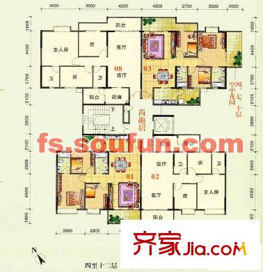 尚都豪庭戶型圖尚趣居戶型平面圖 