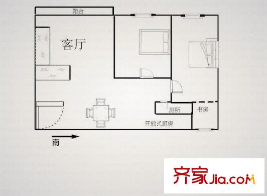 林峰雅居 3室 戶型圖