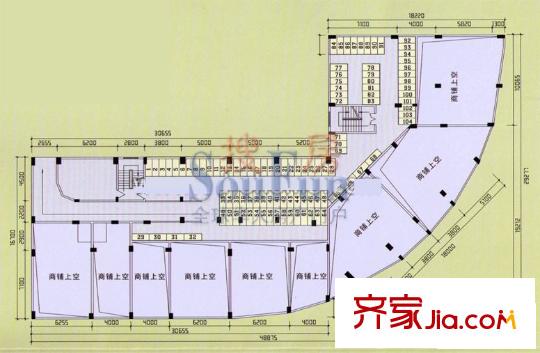 林峰雅居戶型圖夾層平面圖 