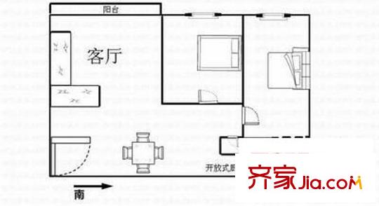 林峰雅居 3室 戶型圖
