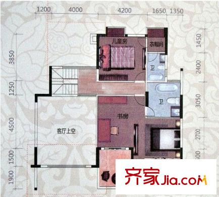 紅星路小區(qū)戶型圖3室1廳戶型圖 3室1廳2衛(wèi)