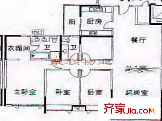河景苑 4室 戶型圖