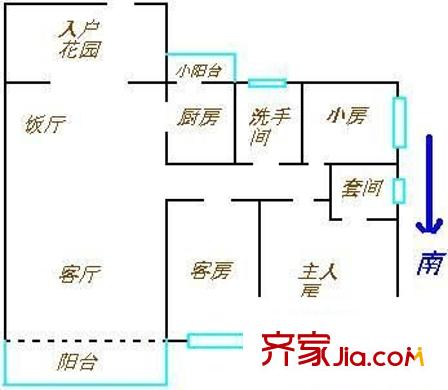 南浦新村 4室 戶型圖