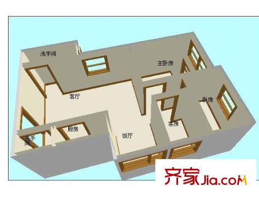 南浦新村 3室 戶型圖