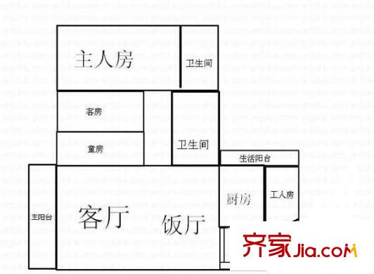 陽光棕櫚園 4室 戶型圖
