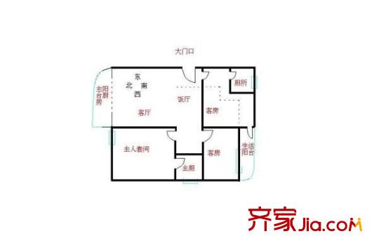 平洲商業(yè)城 0室 戶型圖