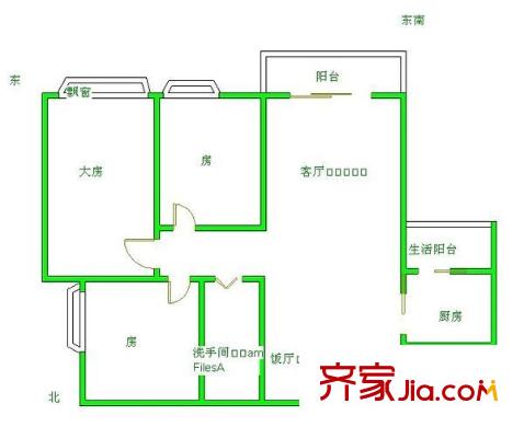 燎原路小區(qū)戶型圖3室2廳 戶型圖 3室2廳1衛(wèi)1廚