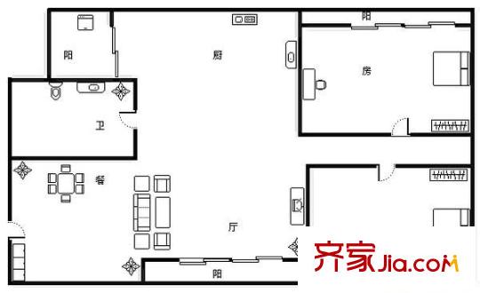 都市領(lǐng)地軒 2室 戶型圖