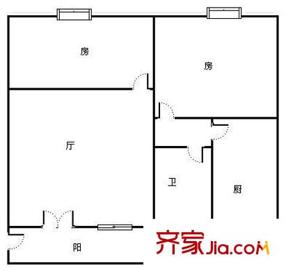 都市領(lǐng)地軒 2室 戶型圖