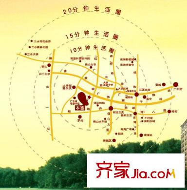 勁嘉金棕櫚灣交通圖