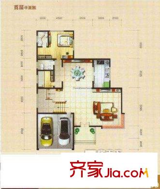 海尾海景半島戶型圖1室2廳戶型圖 1室2廳1衛(wèi)1廚