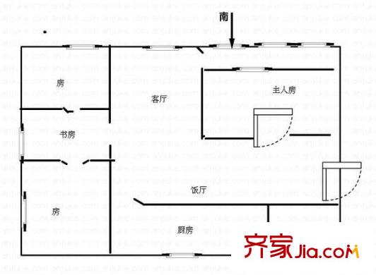 唐園東小區(qū) 4室 戶型圖