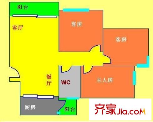 羅村富景花園 0室 戶型圖