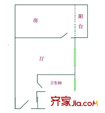 福祿路小區(qū)戶型圖1室1廳 戶型圖 1室1廳1衛(wèi)1廚