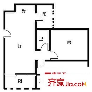 都市領(lǐng)地軒 2室 戶型圖