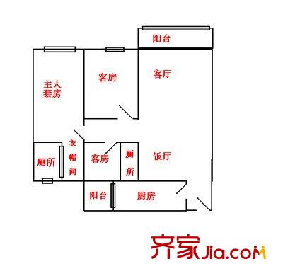 陳村半島碧桂園戶型圖3室2廳 戶型圖 3室2廳2衛(wèi)1廚
