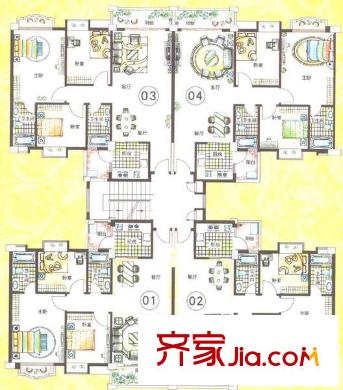 和富家園戶型圖10座戶型圖 