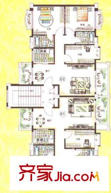 和富家園戶型圖5、7座戶型圖 