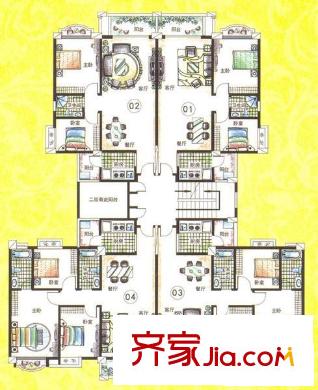 和富家園戶型圖11座戶型圖 